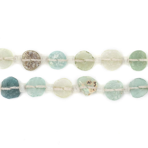 Light Roman Glass Button Beads (8mm) - The Bead Chest