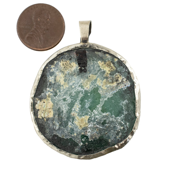 Roman Glass Pendant (40-50mm) #15421 - The Bead Chest