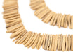 Cream Natural Coconut Stick Beads (4x26mm) - The Bead Chest