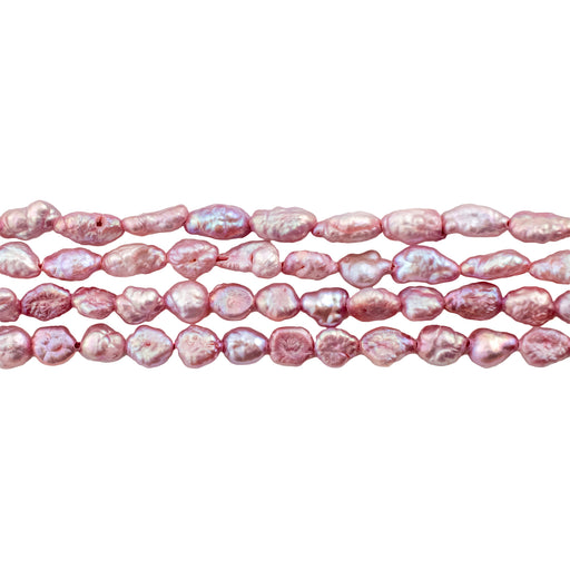 Dark Rose Vintage Japanese Rice Pearl Beads (4mm) - The Bead Chest