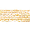 Pastel Yellow Vintage Japanese Rice Pearl Beads (4mm)