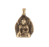 Antiqued Brass Buddha Pendant (16x25mm)