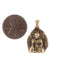 Antiqued Brass Buddha Pendant (16x25mm) - The Bead Chest