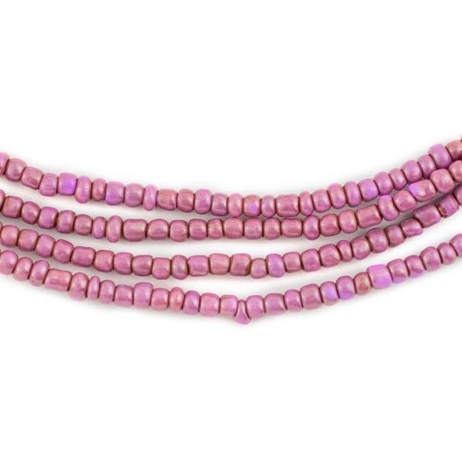 Magenta Ghana Glass Seed Beads (3mm) - The Bead Chest