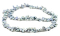 Silver Blue Nugget Vintage Japanese Pearl Beads (7-10mm) - The Bead Chest