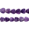 Heart-Shaped Amethyst Beads (10mm)