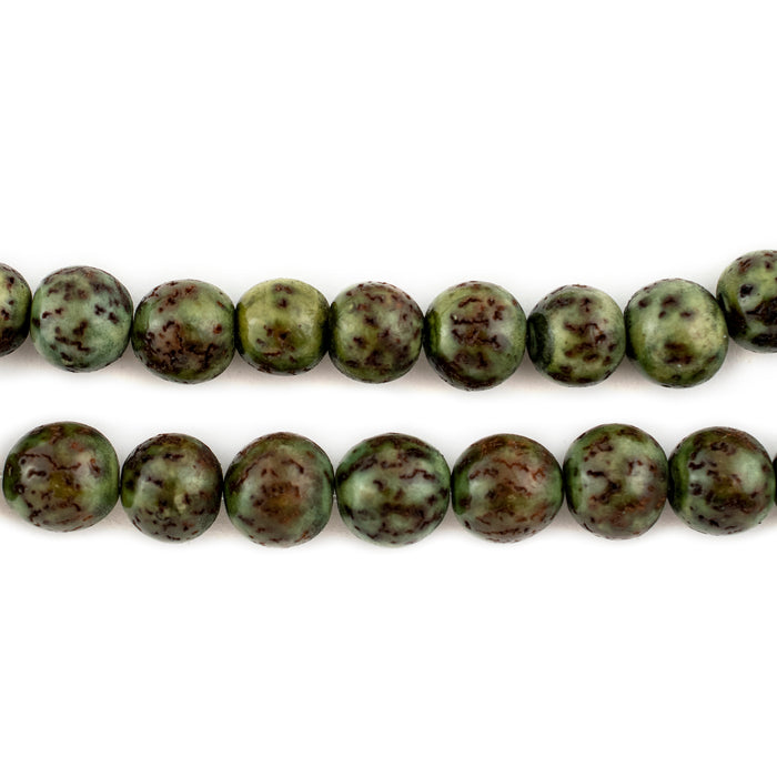 Olive Natural Round Seed Beads (8mm) - The Bead Chest