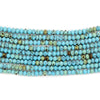 Blue Turquoise Style Saucer Beads (3mm)