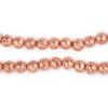 Copper Electroplated Lava Beads (6mm)