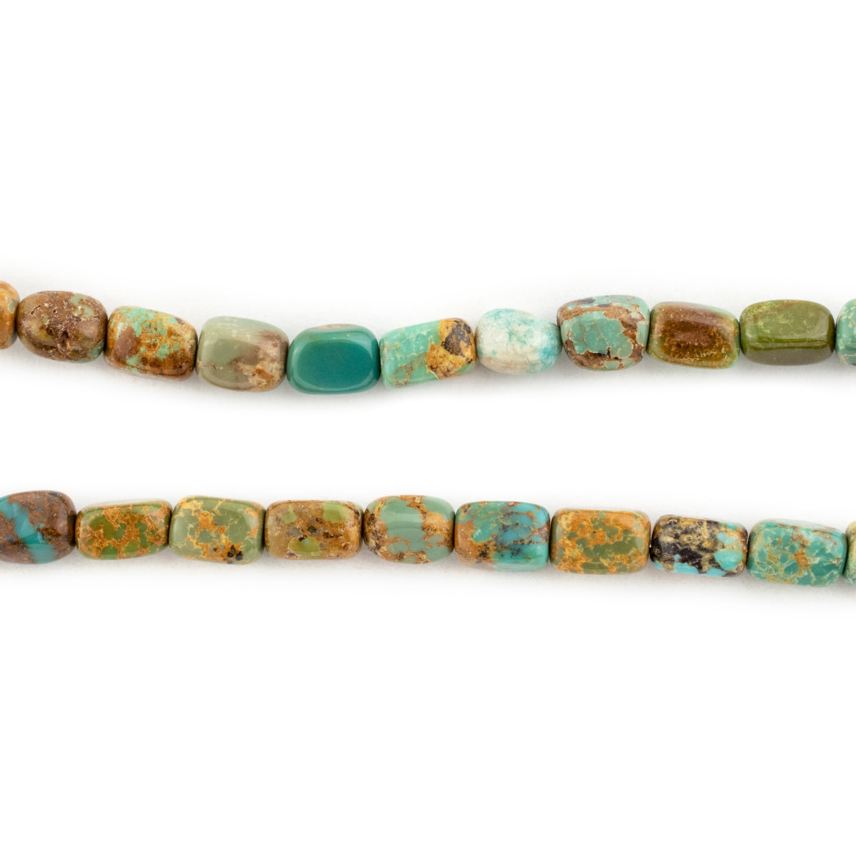 Rounded Rectangle Turquoise Beads (6x4mm) — The Bead Chest