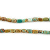 Rounded Rectangle Turquoise Beads (6x4mm)