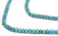 Blue Turquoise Style Saucer Beads - The Bead Chest