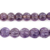 Graduated Carved Watermelon Amethyst Beads (8-14mm)