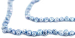 Carolina Blue Nugget Vintage Japanese Pearl Beads (4mm) - The Bead Chest