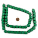 Green Diamond Cut Natural Wood Beads (15mm) - The Bead Chest