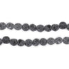 Grey Faceted Lava Beads (6mm)