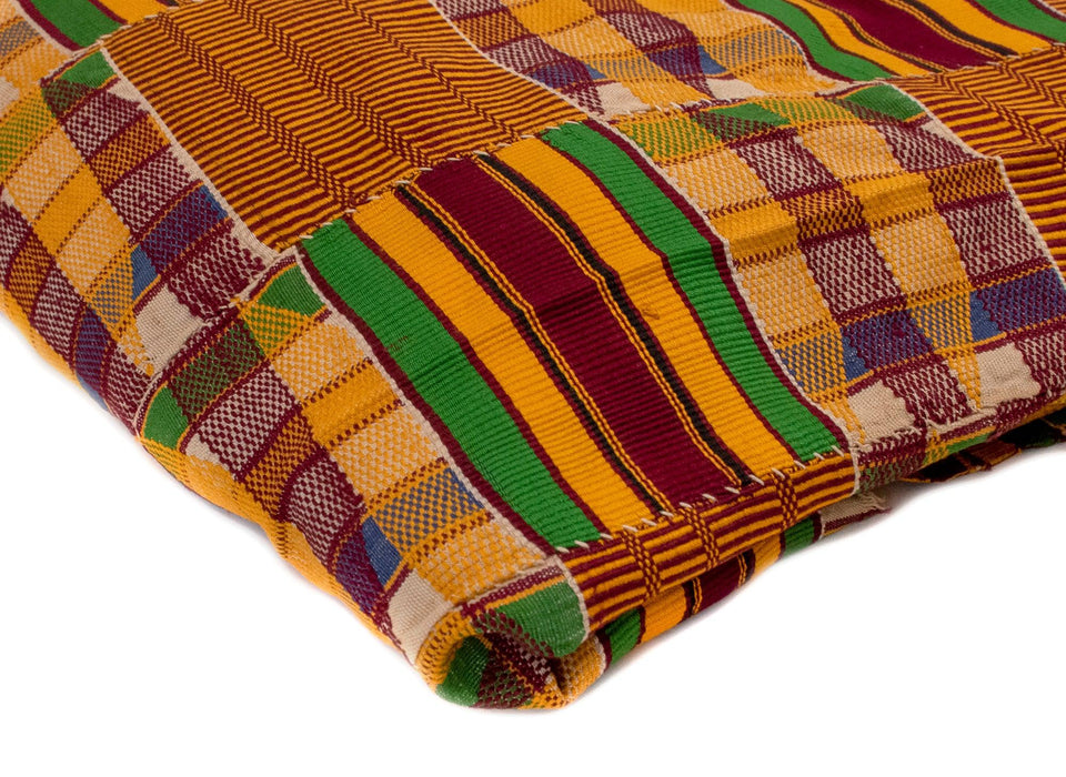 African Ashanti Kente Cloth Vintage Textile -  Israel