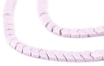Lavender Flat Interlocking Snake Agate Beads (6mm) - The Bead Chest