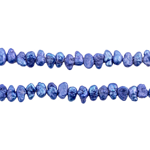 Blue Nugget Vintage Japanese Pearl Beads (6mm) - The Bead Chest