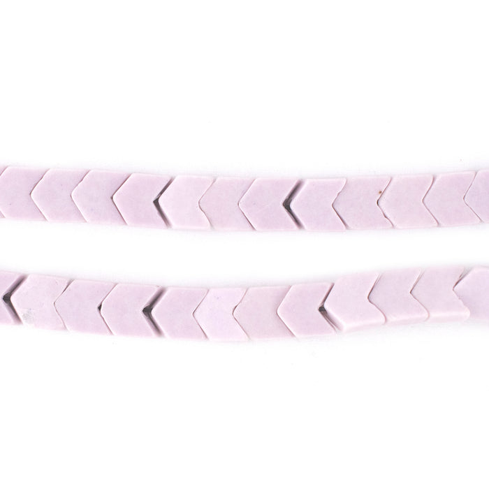 Lavender Flat Interlocking Snake Agate Beads (6mm) - The Bead Chest