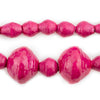 Pink Recycled Paper Beads from Uganda (Large)