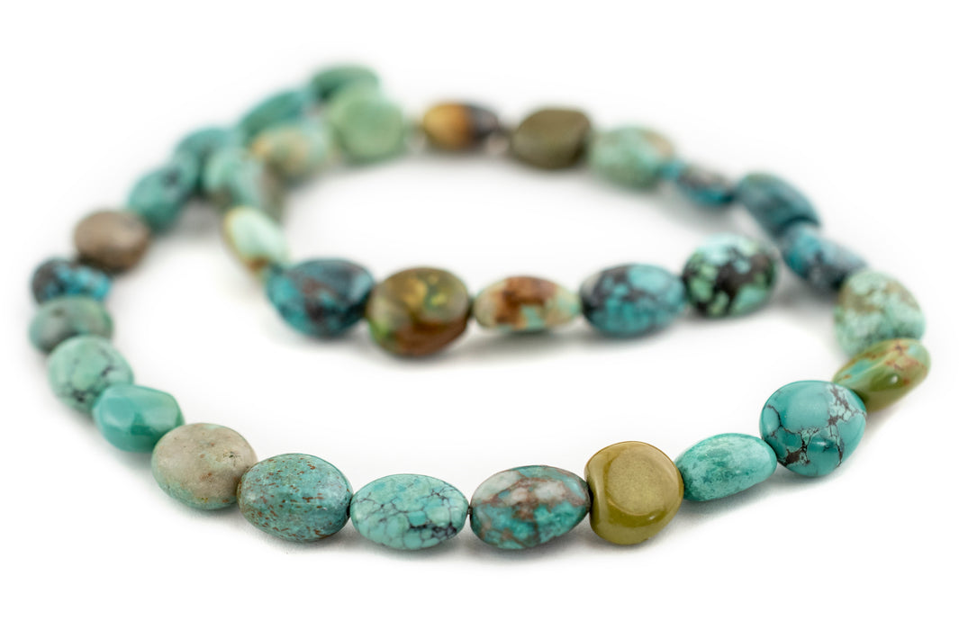 Aqua Green Turquoise Nugget Beads (10mm) - The Bead Chest