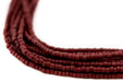 Brick Brown Afghani Tribal Seed Beads (10 strands) - The Bead Chest