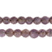 Round Carved Flower Amethyst Beads (6-10mm) - The Bead Chest