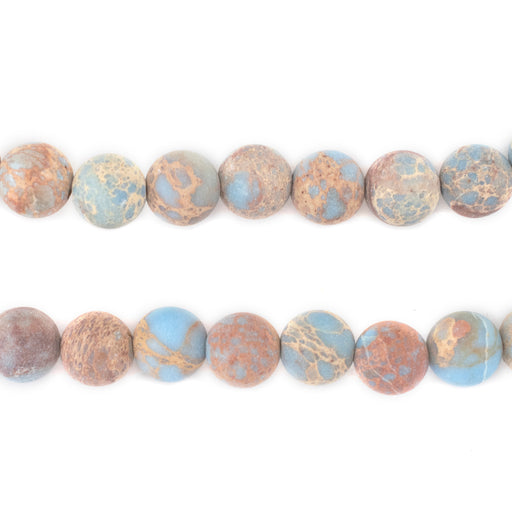 Matte Carolina Blue Sea Sediment Jasper Beads (8mm) - The Bead Chest