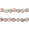 Matte Carolina Blue Sea Sediment Jasper Beads (8mm)