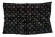 Ebony Black Bogolan Mali Mud Cloth (Dotted Cross Design) - The Bead Chest