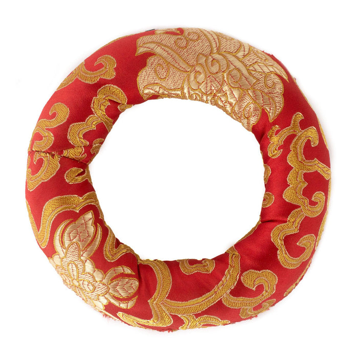 Red Singing Bowl Ring Cushion - The Bead Chest