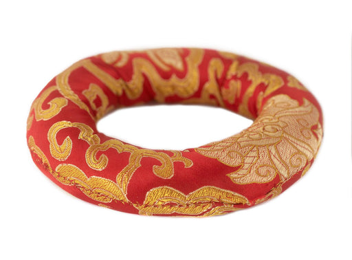 Red Singing Bowl Ring Cushion - The Bead Chest