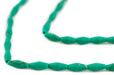 Malachite-Style Afghani Stone Rice Beads (8x3mm) - The Bead Chest