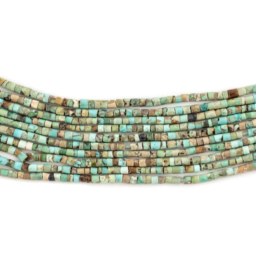 Tiny Green Turquoise Heishi Beads (2mm) - The Bead Chest