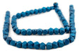 Azul Blue Diamond Cut Natural wood Beads (12mm) - The Bead Chest