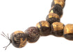 Jumbo Clay Buddha Mala Beads with Gold Leaf (28mm) - The Bead Chest