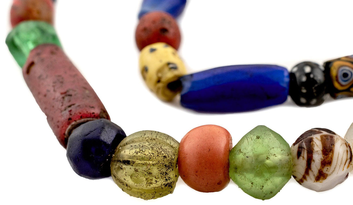 Premium Vaseline & Antique Trade Beads #15950 - The Bead Chest