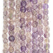 Graduated Flower Pattern Amethyst Beads (8-15mm) - The Bead Chest