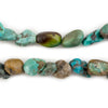 Earthy Blue Turquoise Nugget Beads (9mm)