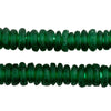 Emerald Green Rondelle Recycled Glass Beads