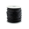 1.0mm Black Distressed Round Leather Cord (75ft)