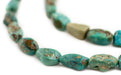 Earthy Green Turquoise Nugget Beads (8mm) - The Bead Chest