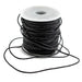 1.0mm Black Distressed Round Leather Cord (75ft) - The Bead Chest