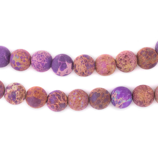 Matte Purple Sea Sediment Jasper Beads (8mm) - The Bead Chest