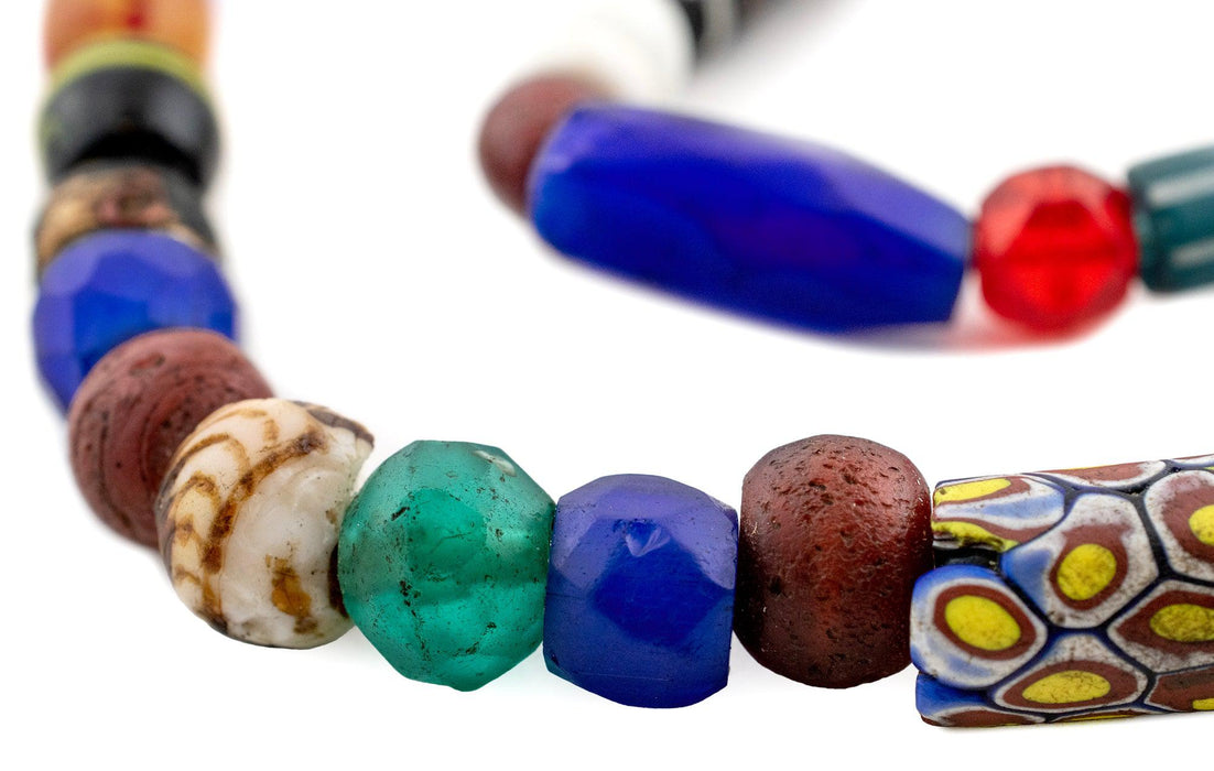 Premium Vaseline & Antique Trade Beads #15952 - The Bead Chest