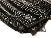 Ebony Black Bogolan Mali Mud Cloth (Sikasso Design) - The Bead Chest