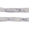Washed Grey Bone Beads (Elongated)