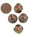 Coral-Inlaid Afghan Tribal Silver Bead (16mm) - The Bead Chest