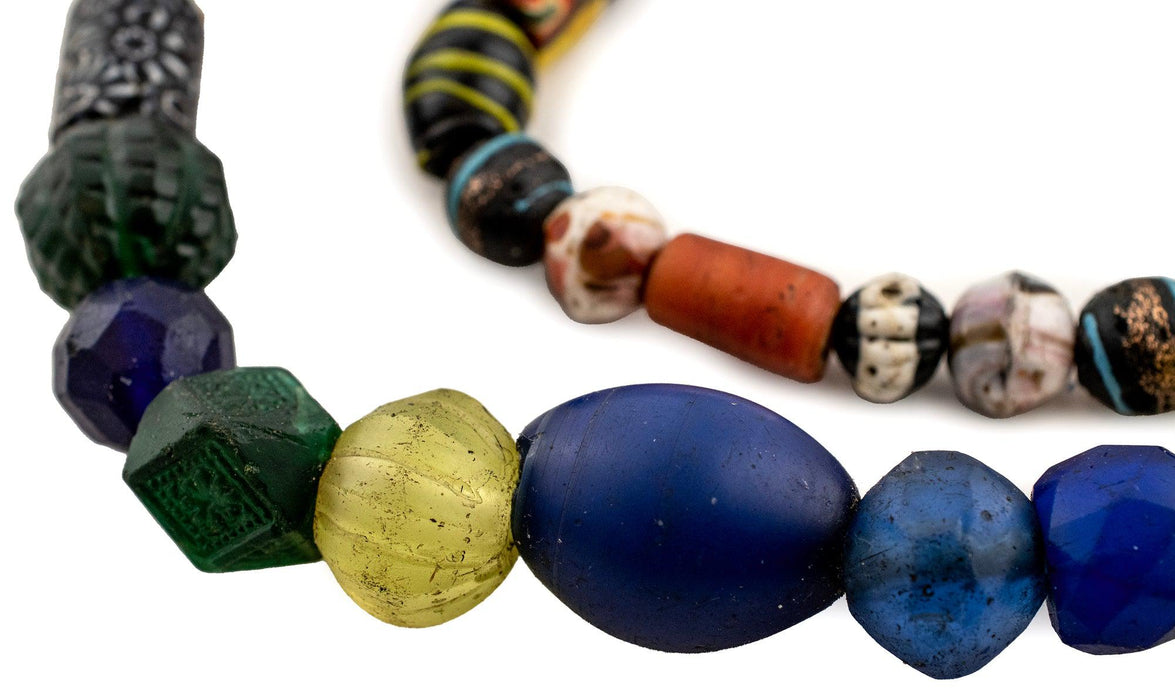 Premium Vaseline & Antique Trade Beads #15954 - The Bead Chest